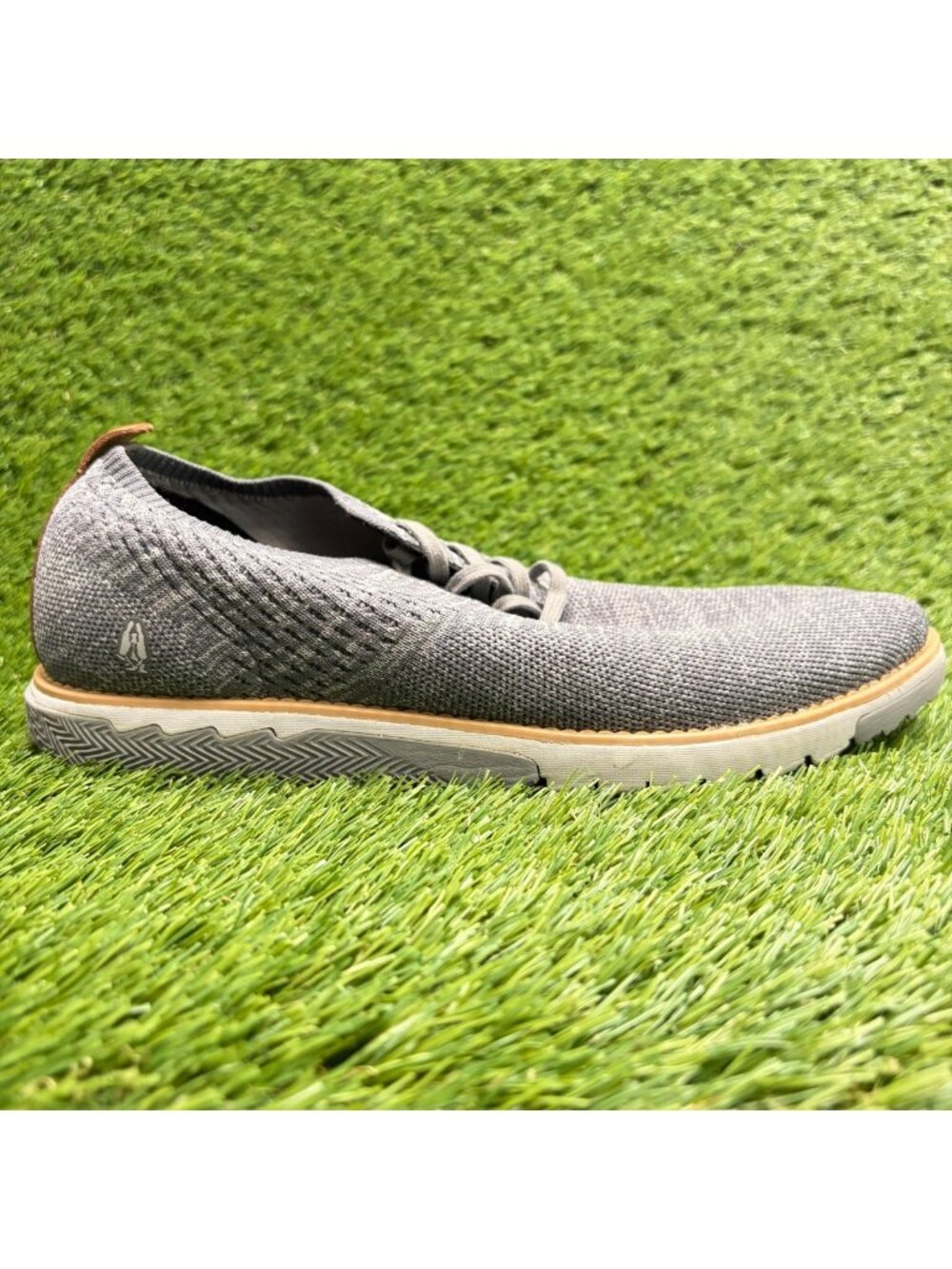 Hush Puppies Expert Knit Mens Size 8 Gray Casual Classic Lace Up Oxford Shoes